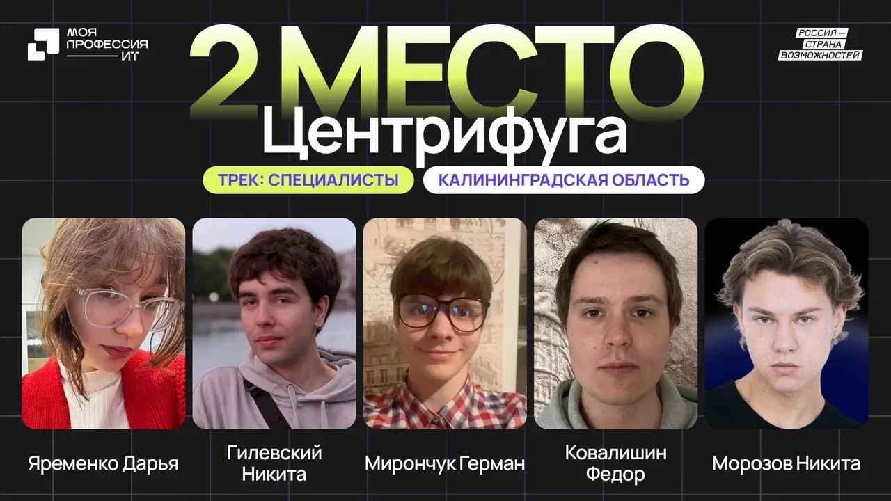 🏆 Объявлены победители гранд-финала III сезона Всероссийского конкурса «Моя профессия – ИТ»!  Заверш