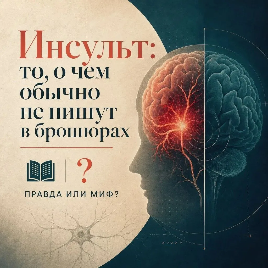🧠Инсульт: то, о чем обычно не пишут в брошюрах

Мы привыкли думать, что инсульт - это болезнь пожил