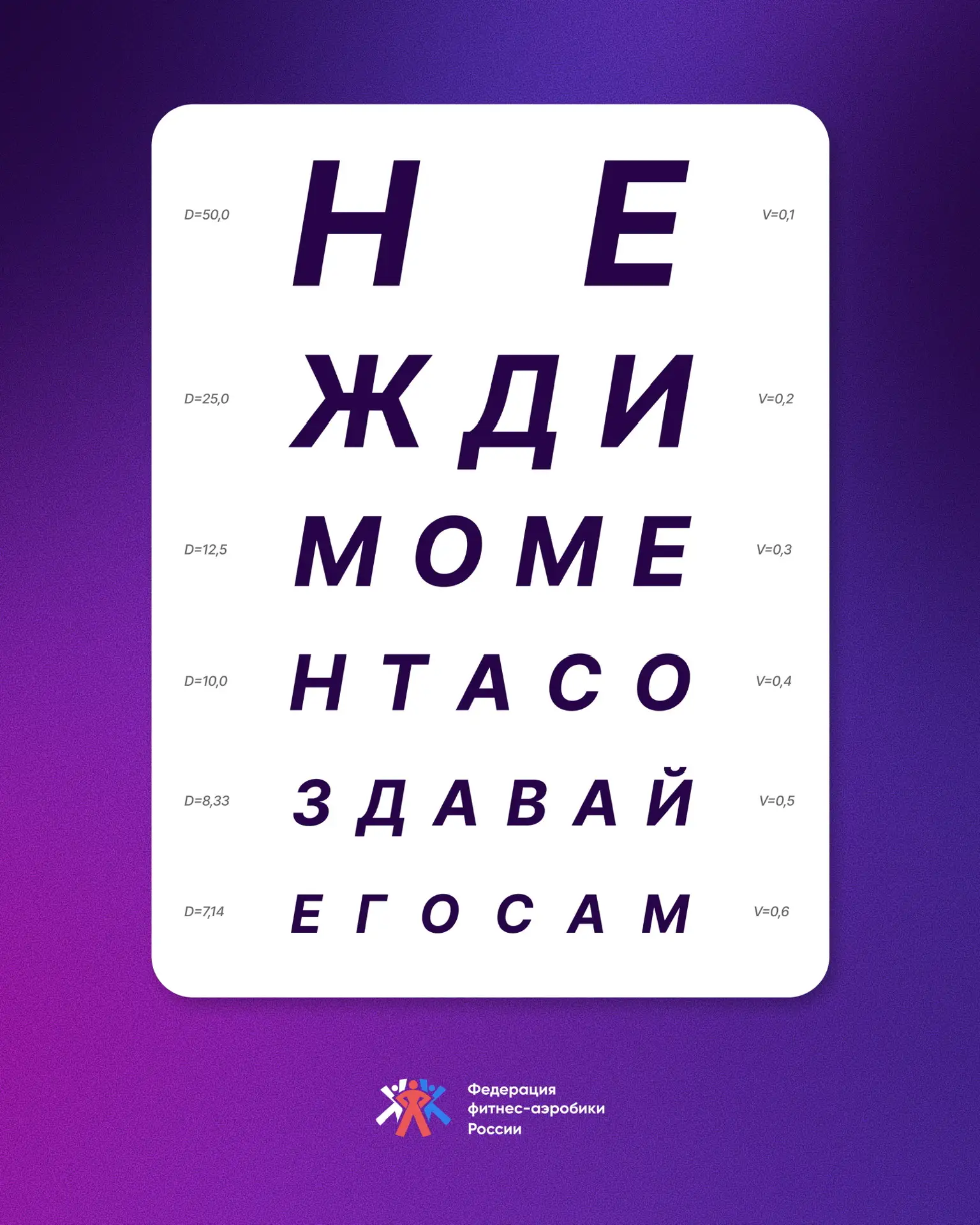 Проверка зрения 👀

Смотрите на таблицу, не щурьтесь. Вроде буквы, а вроде и мысли. Если разглядели 