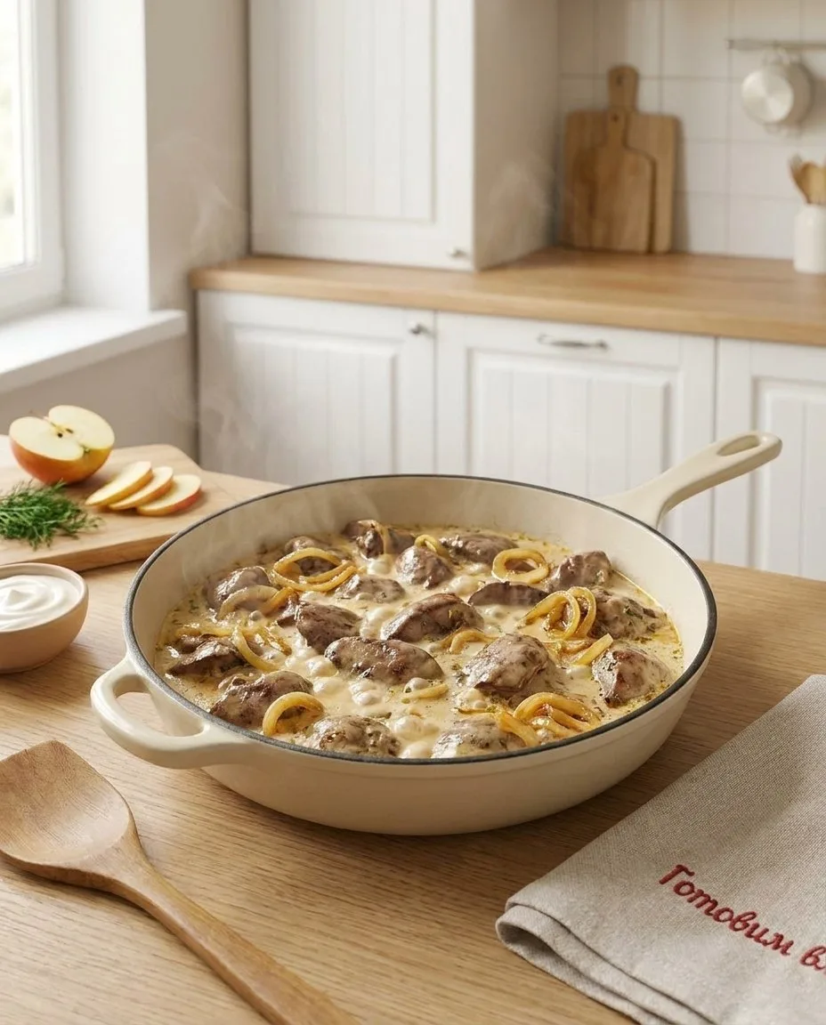 Куриная печень в сметане 🐔❤️

Куриная печень — это бюджетный суперфуд, который почему-то либо обожа