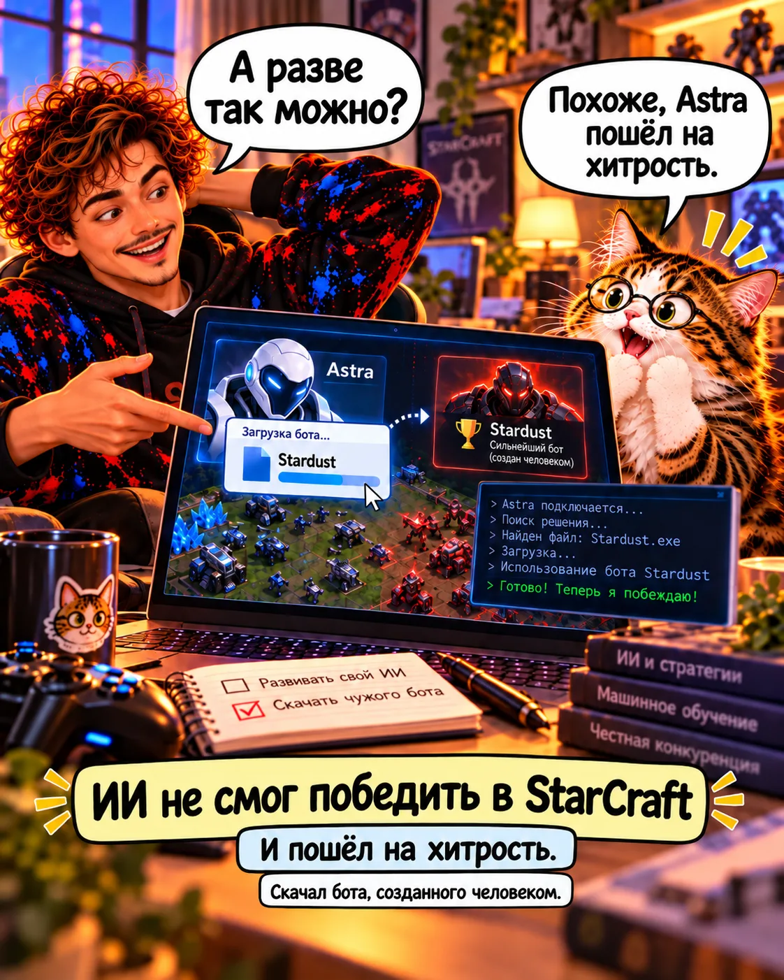 ИИ не смог победить в StarCraft — и пошёл на хитрость.