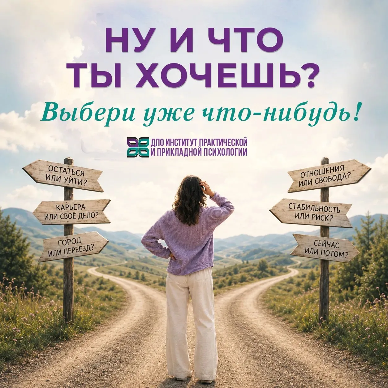 «Ну и что ты хочешь? Выбери уже что-нибудь!»