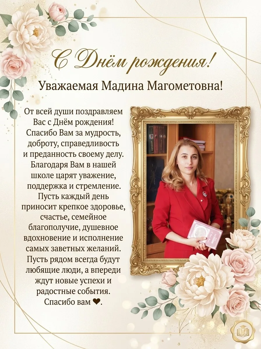 Сегодня мы с особым уважением и искренним теплом поздравляем с Днём рождения директора ...