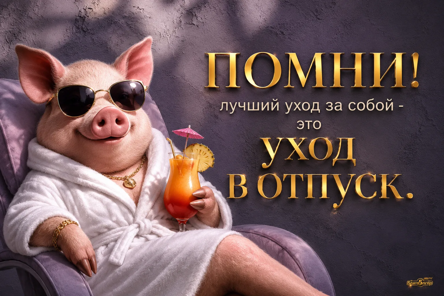 🌿 ПОМНИ!
лучший уход за собой - это уход отпуск....


〰️〰️〰️〰️〰️〰️ 
Подписаться | БлагоБлогер