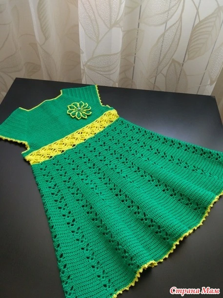 Простое платье  крючком 👗