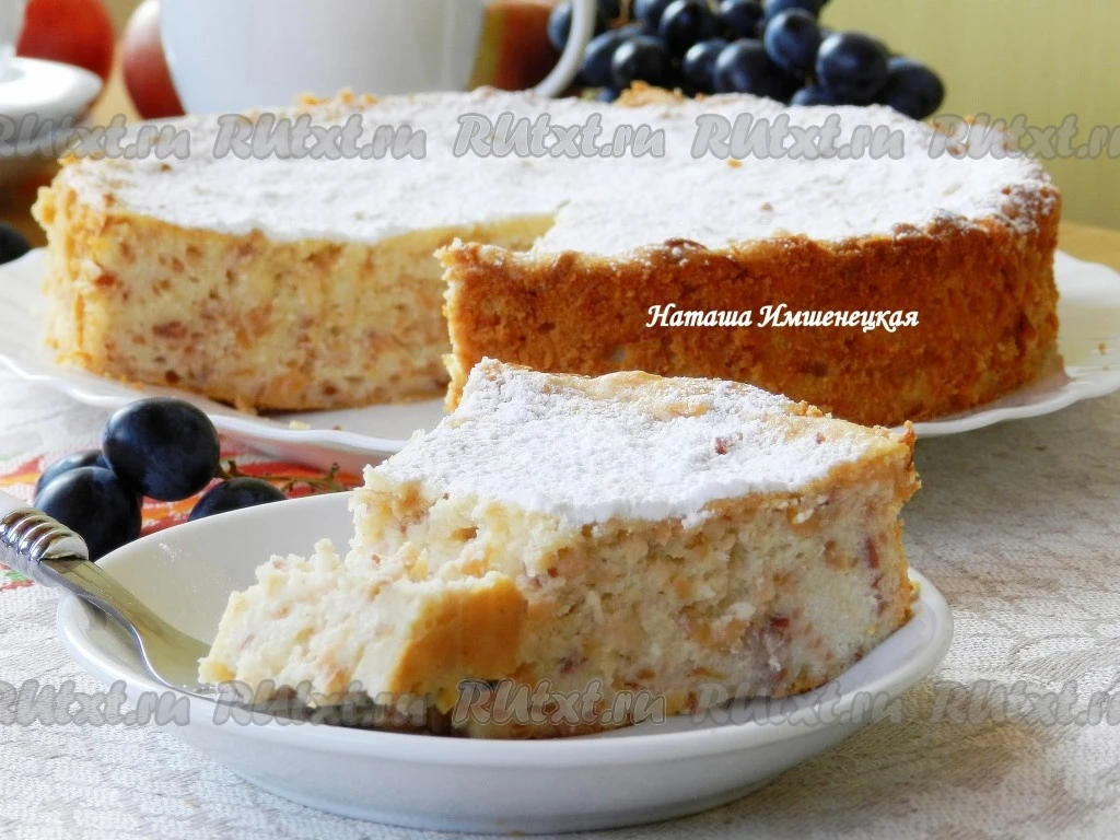 Творожная запеканка с манкой, сливочным маслом и яблоками  Хочу поделиться рецептом вкуснейшей творо