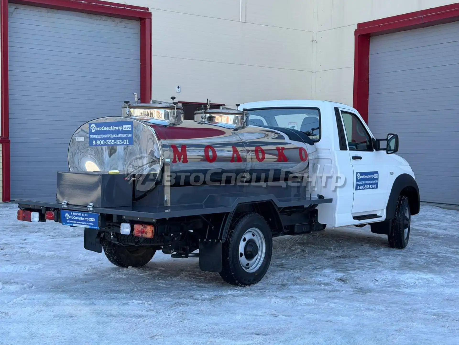 Автоцистерна для перевозки пищевых жидкостей на шасси УАЗ Профи 4×4 отправлена в Ленинс...
