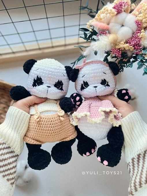 Плюшевые панды 🐼