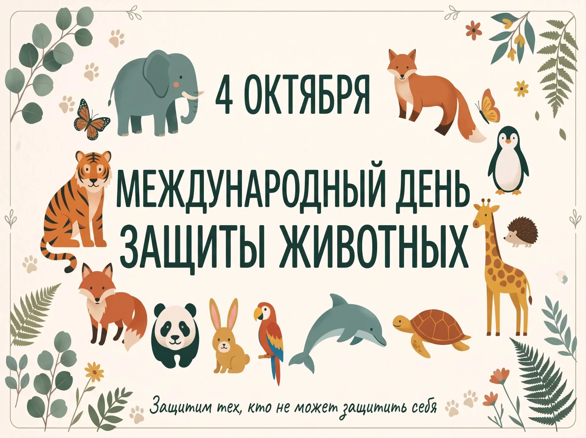 В преддверии доброго дня: готовимся защищать животных! 🐾