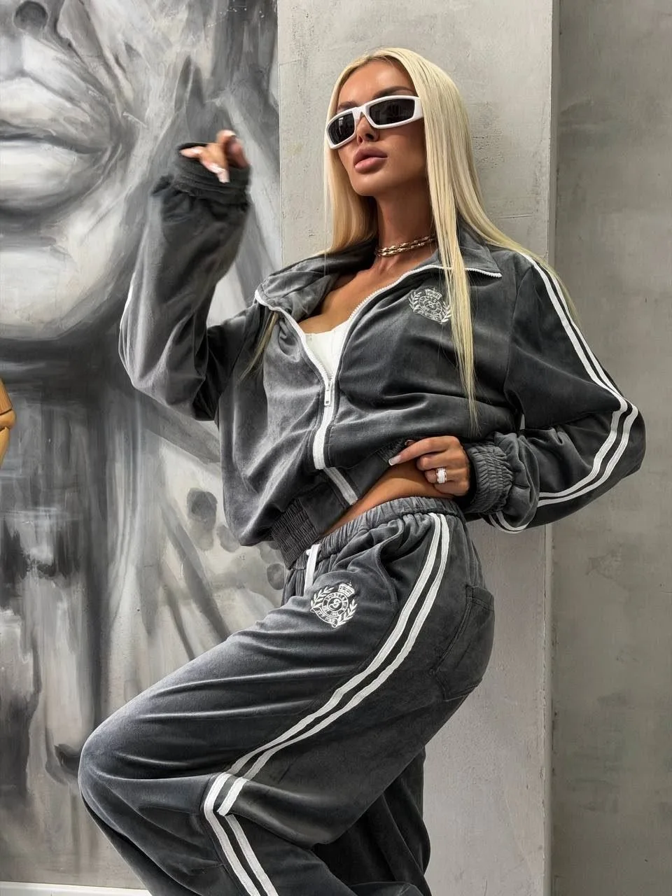 Sport*Rich костюм из велюра