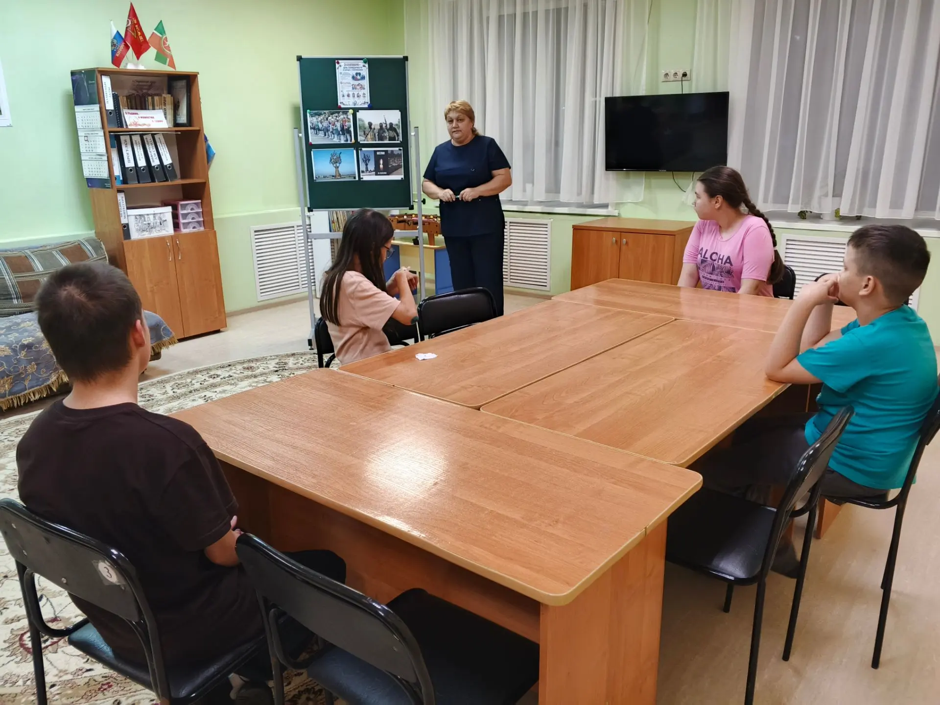 3 сентября  в стационарной группе прошло занятие приуроченное ко Дню солидарности в бор...
