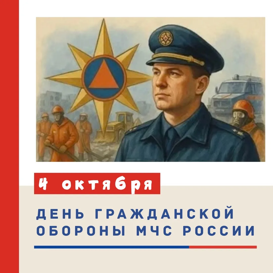 🚨 «ДЕНЬ ГРАЖДАНСКОЙ ОБОРОНЫ МЧС РОССИИ: 4 ОКТЯБРЯ» 🛡️