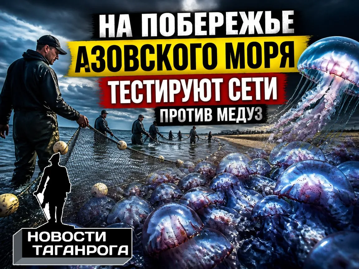 На побережье Азовского моря тестируют сети против медуз