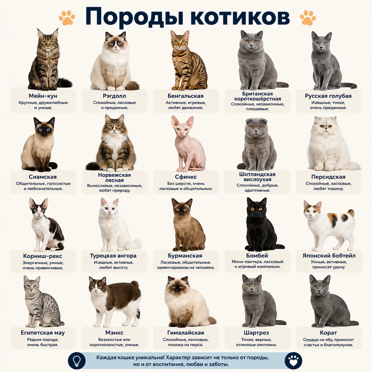 Породы котиков