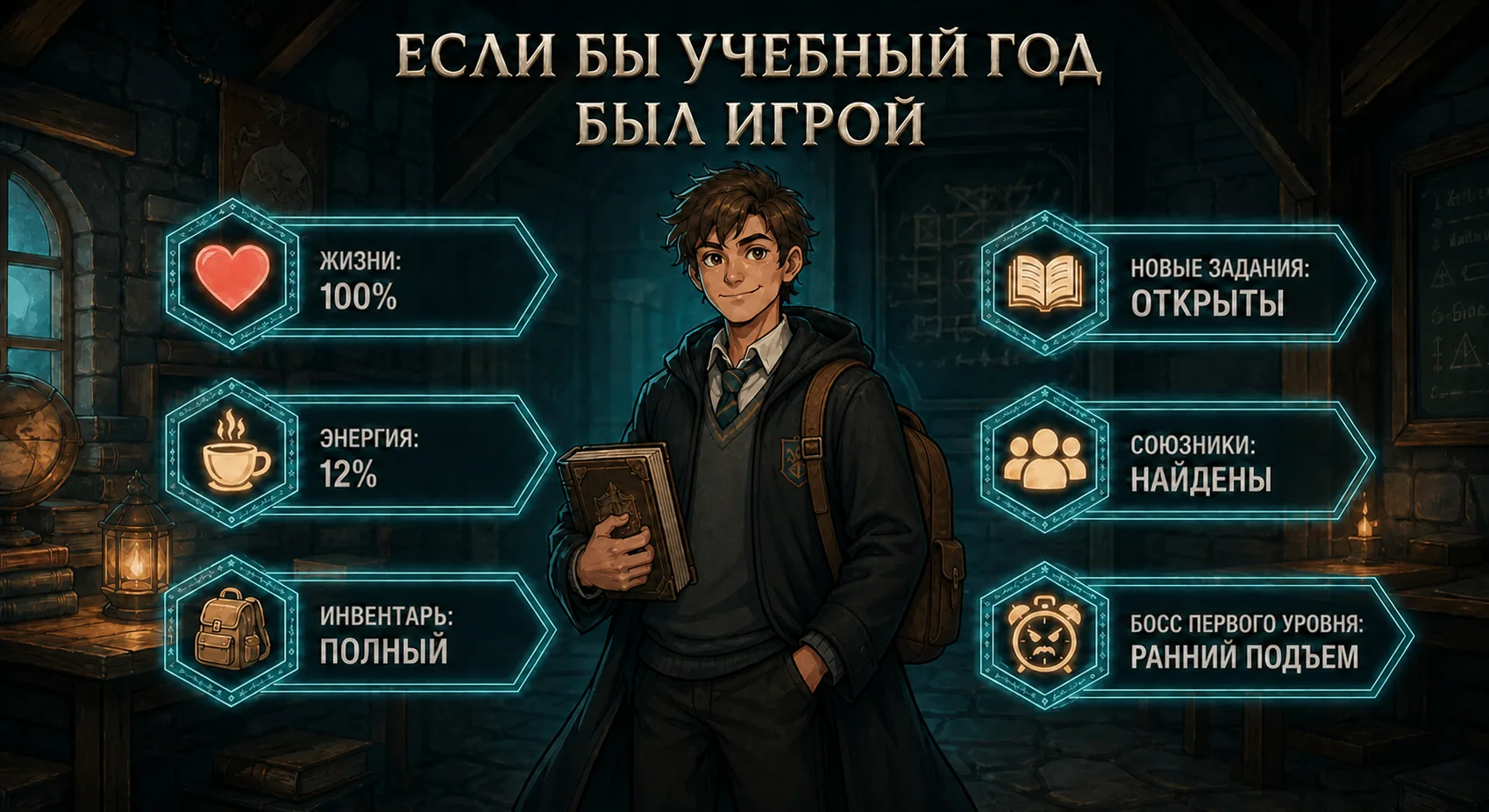 Если б учебный год был игрой, каким персонажем ты бы был?