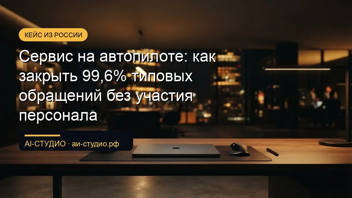 99,6% типовых задач без участия специалистов: кейс автоматизации поддержки
