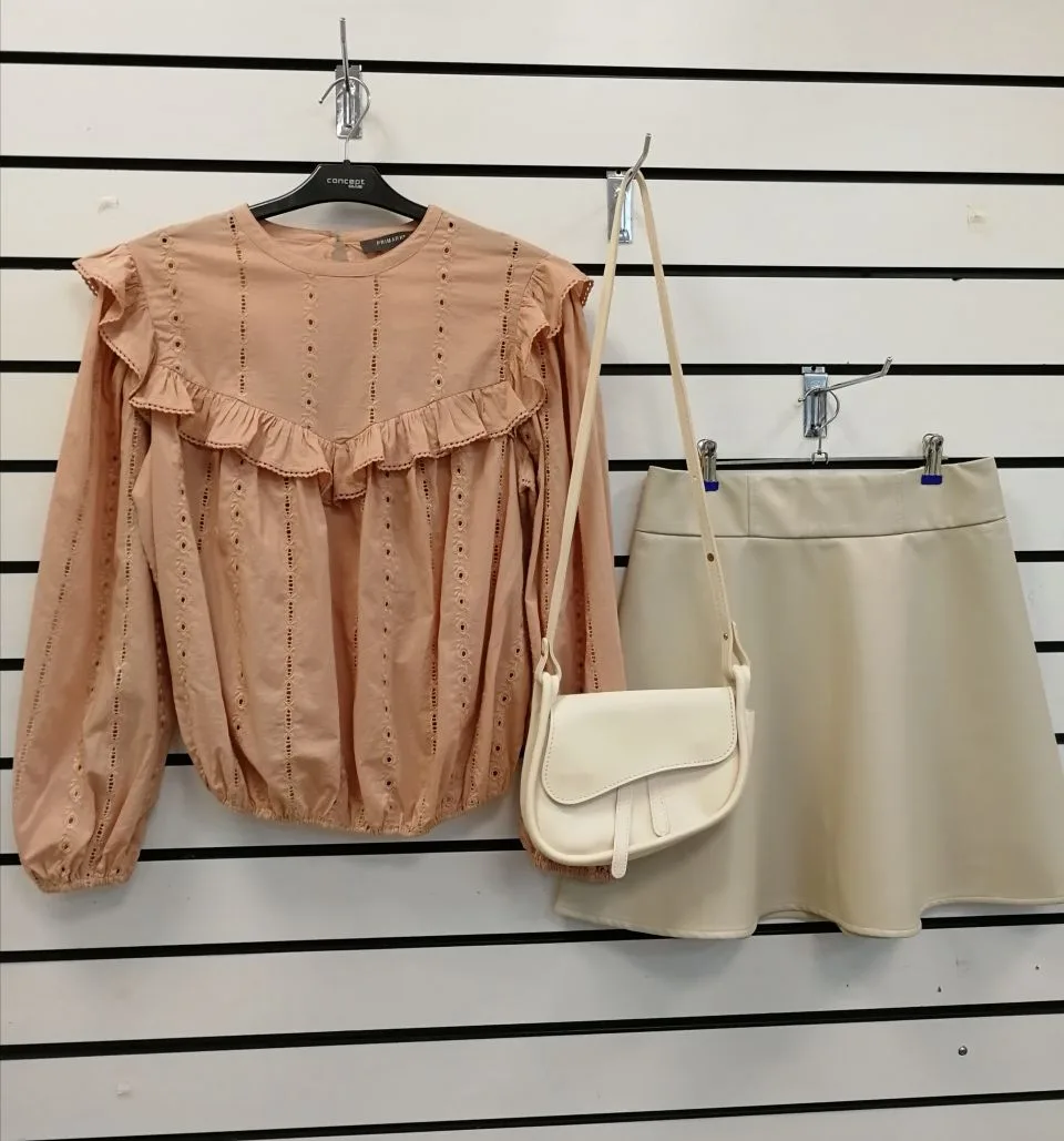 Бронь🧡✨ Хлопковая женская блуза персикового цвета от бренда Primark 💥