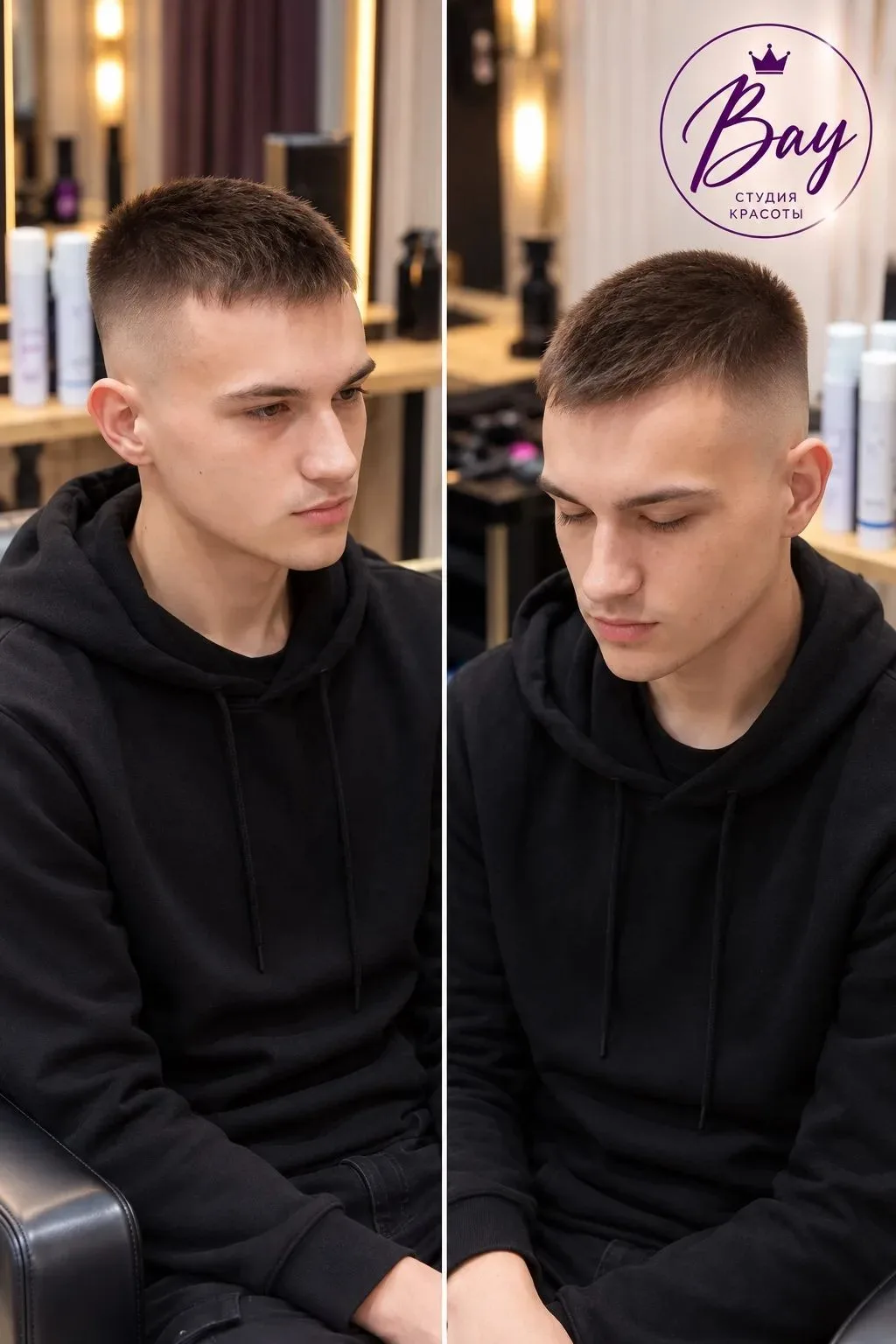 💁Продолжаем раскрывать секреты брутальных мужских стрижек! Формула проста: максимальна...