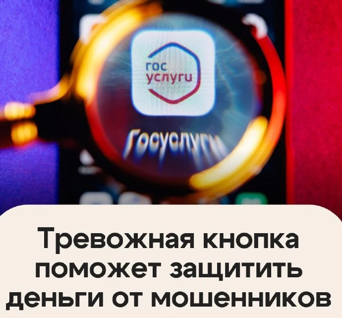‼На «Госуслугах» появится тревожная кнопка от мошенников.