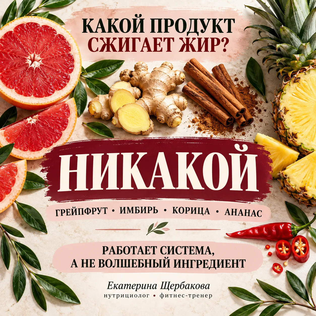 КАКОЙ ПРОДУКТ СЖИГАЕТ ЖИР?