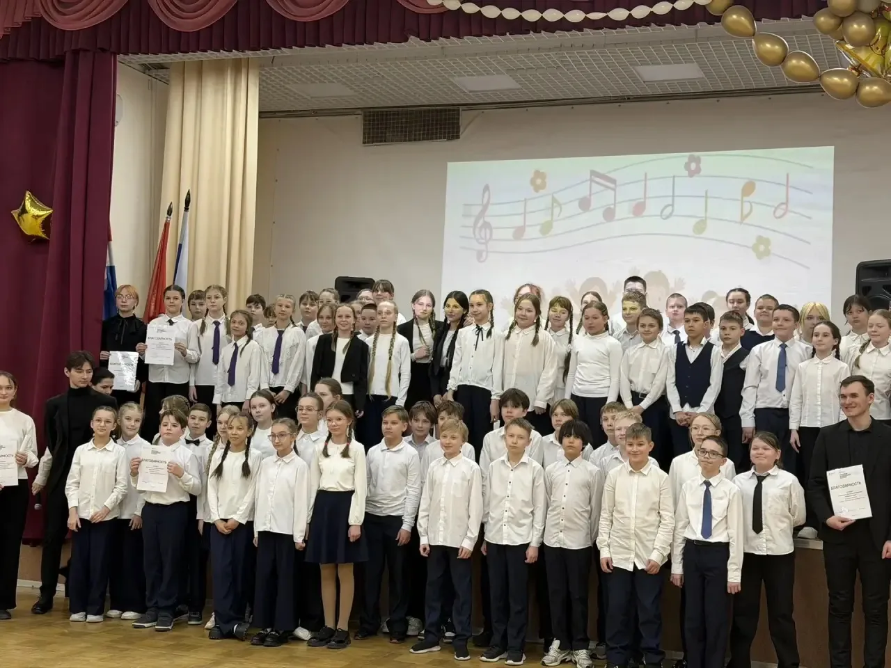 17 марта ученики 5-х классов приняли участие в городском хоровом проекте  «Дружно!» «Звонко!» «Чисто