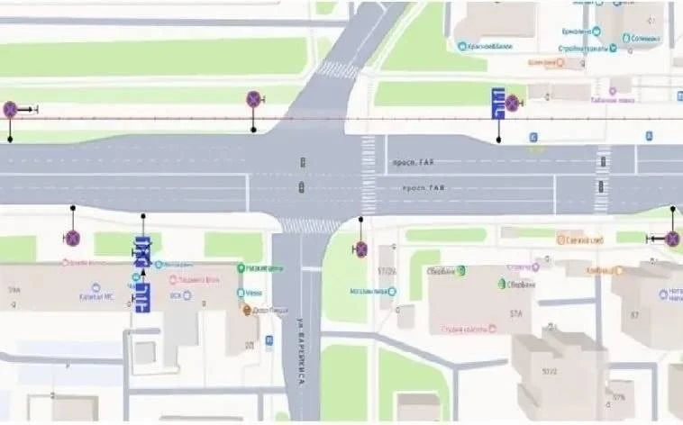 В Ульяновске с 1 августа изменится схема движения на перекрёстке Гая с Варейкиса и Локомотивной 
 
В