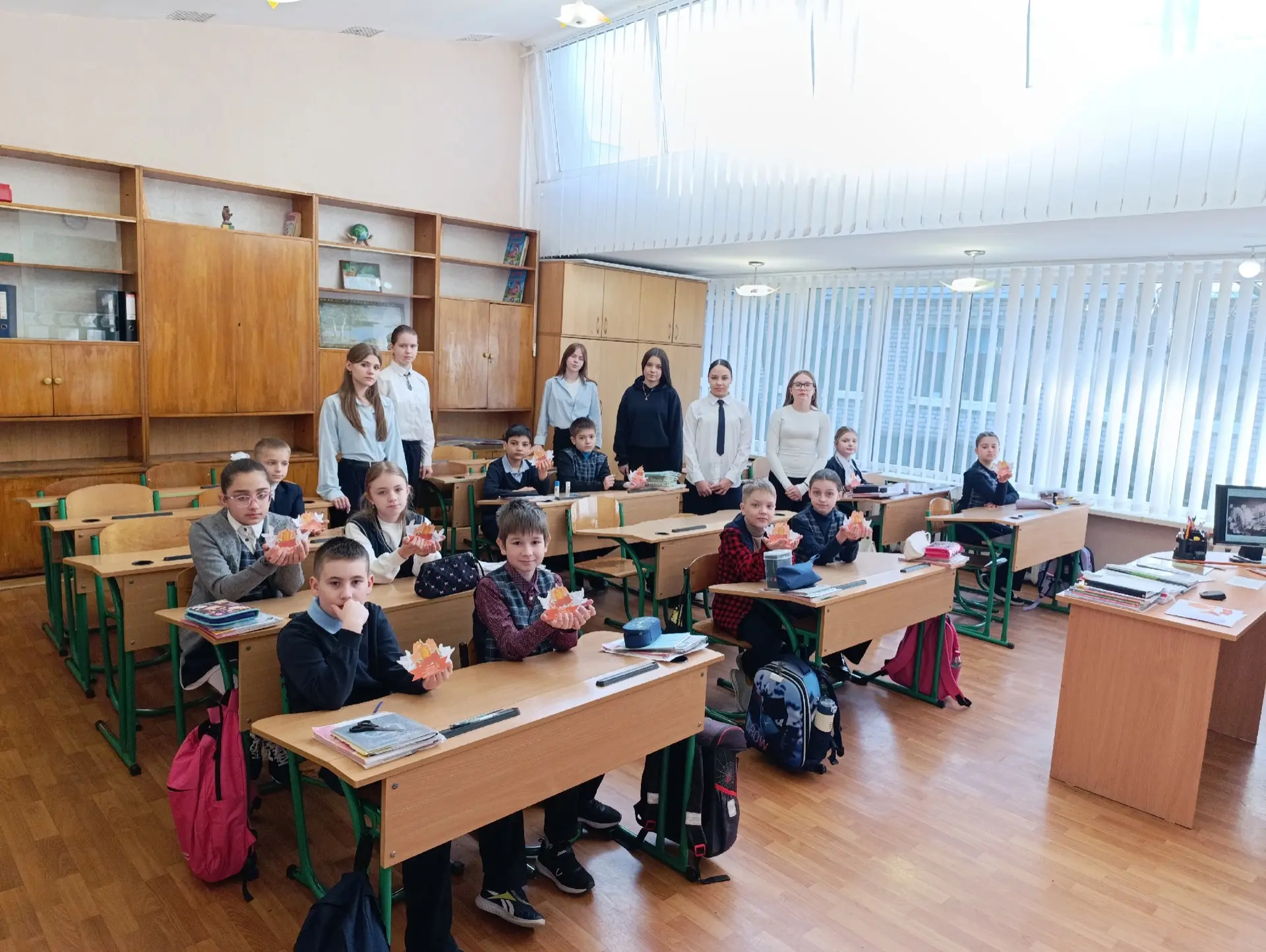 Сегодня ученицы 8‑А класса провели мероприятие для 3‑А класса на тему «Чернобыльская катастрофа. Оди