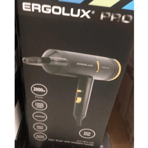Отзыв: Фен со складной ручкой ERGOLUX ELX HD14 C02 черный PRO 2000Вт за 1200,90 руб.

Плюсы: Этот ко