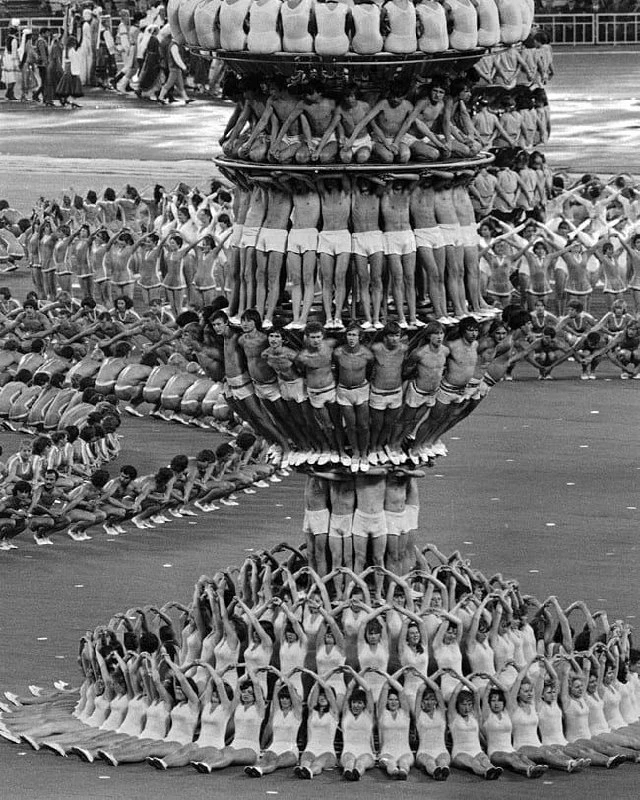 🏃 Церемoния открытия Oлимпийских игp в Мocквe, 1980 гoд