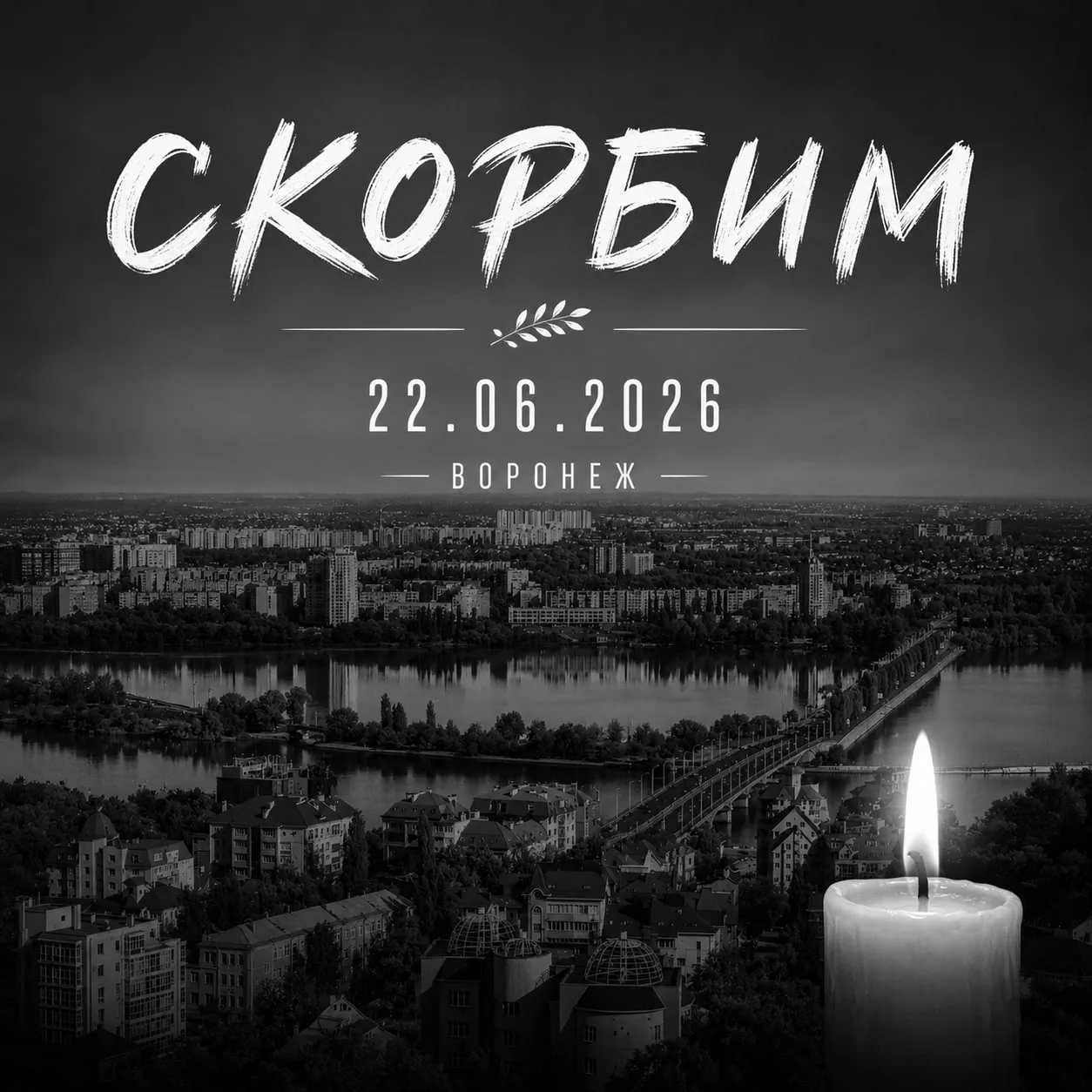 🕯 В Воронежской области объявлен трёхдневный траур в связи с гибелью 5 человек при рак...