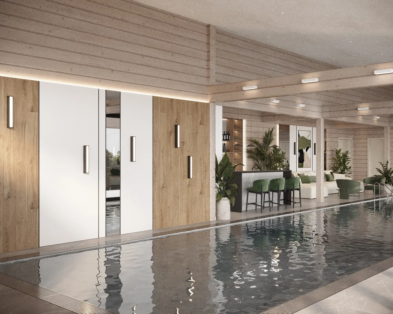 Показываем новые визуализации нашего SPA-комплекса площадью около 700 м².