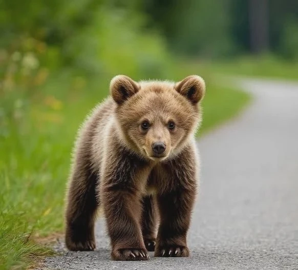 🐻 Медвежонок погиб под колёсами машины в Минусинском районе