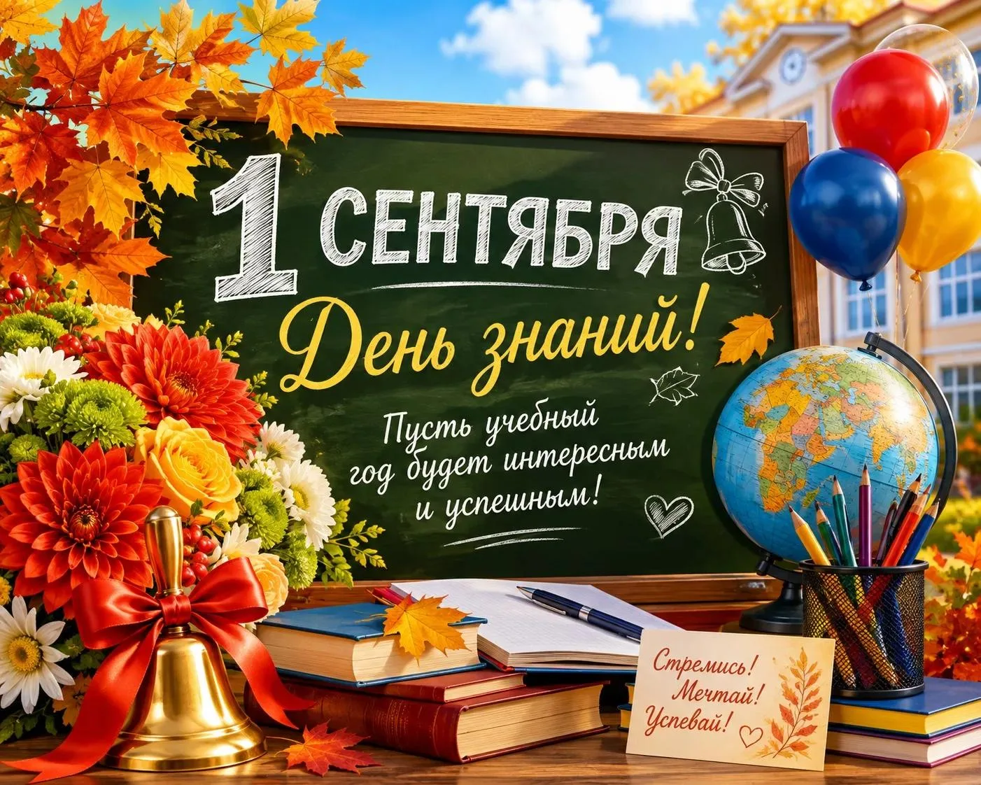 🎓🍁 1 СЕНТЯБРЯ — ДЕНЬ ЗНАНИЙ! 🍁🎓