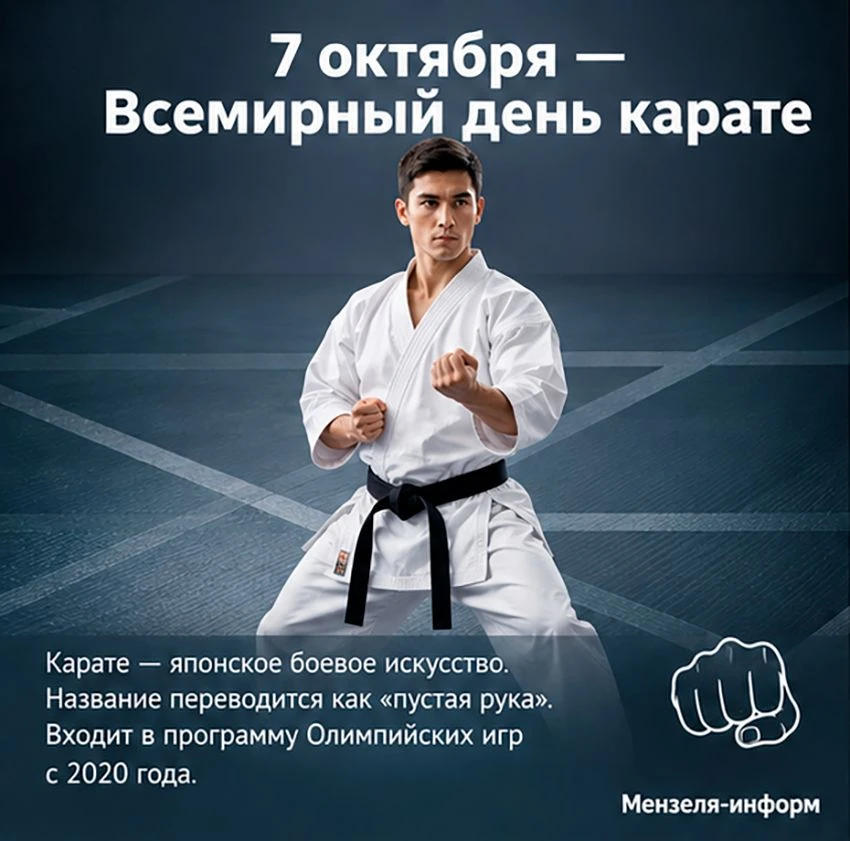 7 октября отмечают Всемирный день карате — праздник боевого искусства, где сила сочетае...