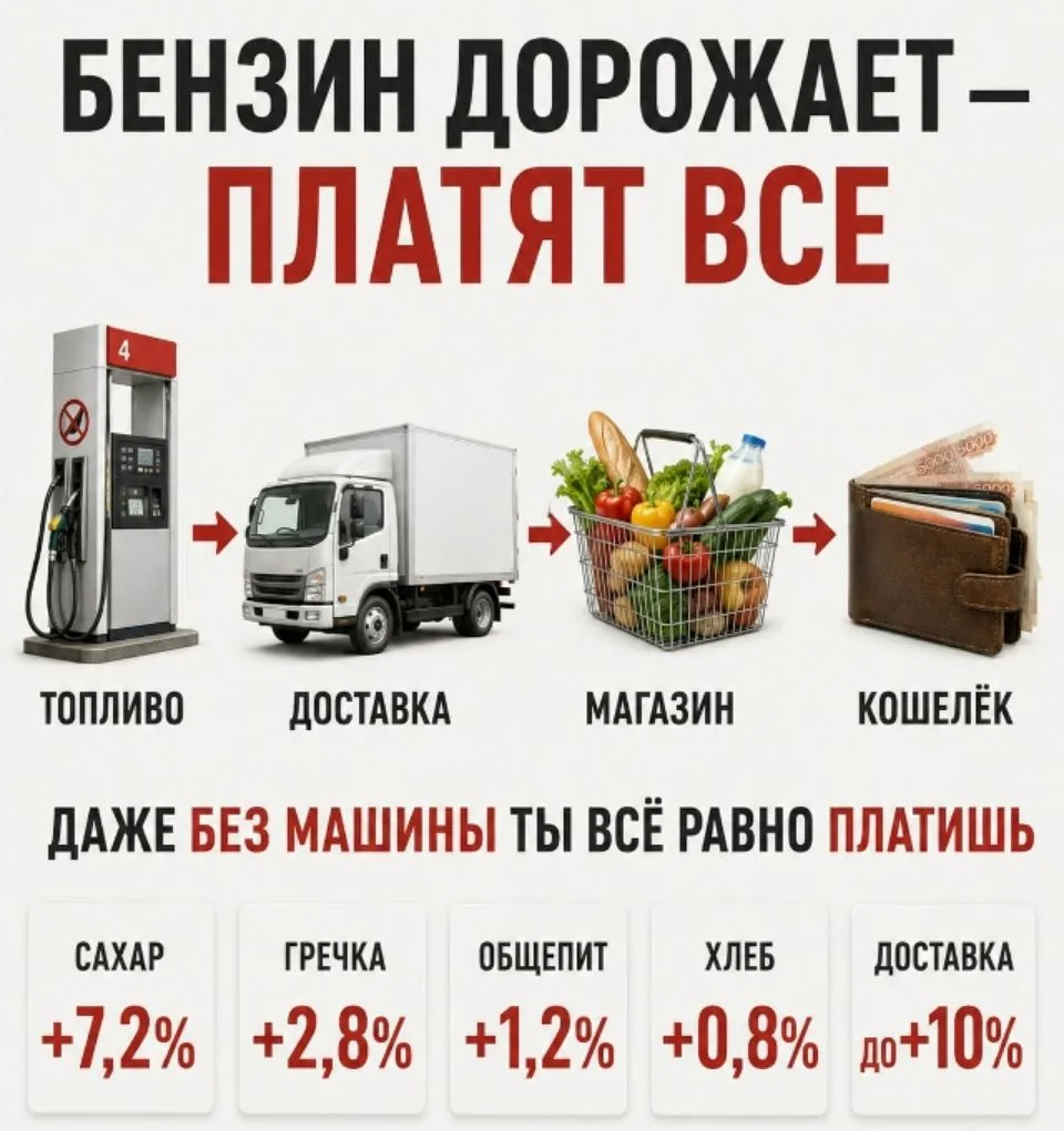 📈 Бензин в Татарстане вновь начал дорожать после недавнего снижения цен — данные Росст...