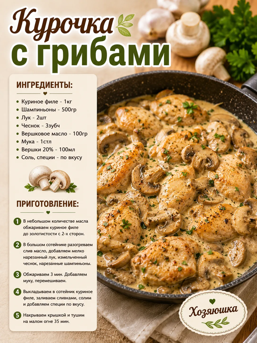 Оставьте любую реакцию 😊 Это лучшая благодарность для нас ❤️

Хозяюшка • Подписаться