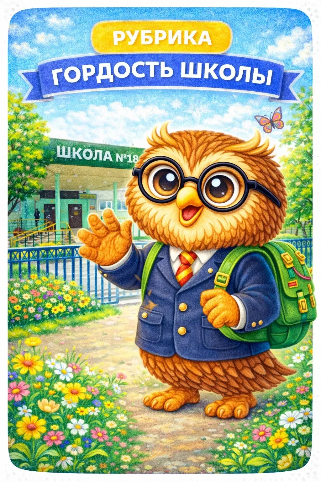🦉Рубрика «Гордость школы»  Привет, друзья! С вами школьный Совёнок — и сегодня у меня особенно радос