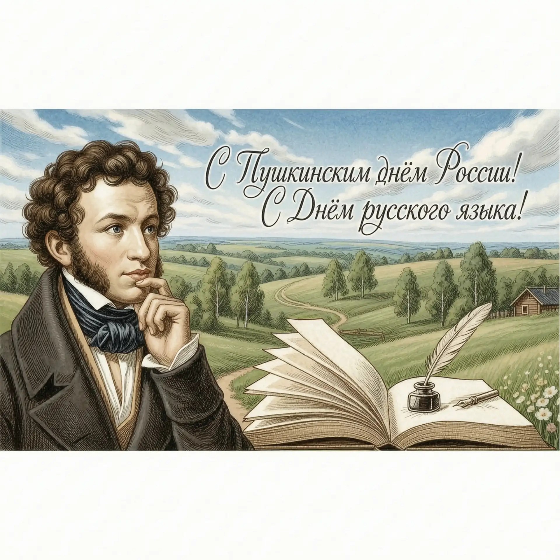 С ПУШКИНСКИМ ДНЁМ РОССИИ! С ДНЁМ РУССКОГО ЯЗЫКА, ДОРОГИЕ КОЛЛЕГИ, ЧИТАТЕЛИ И ПОЧИТАТЕЛИ РУССКОГО СЛО