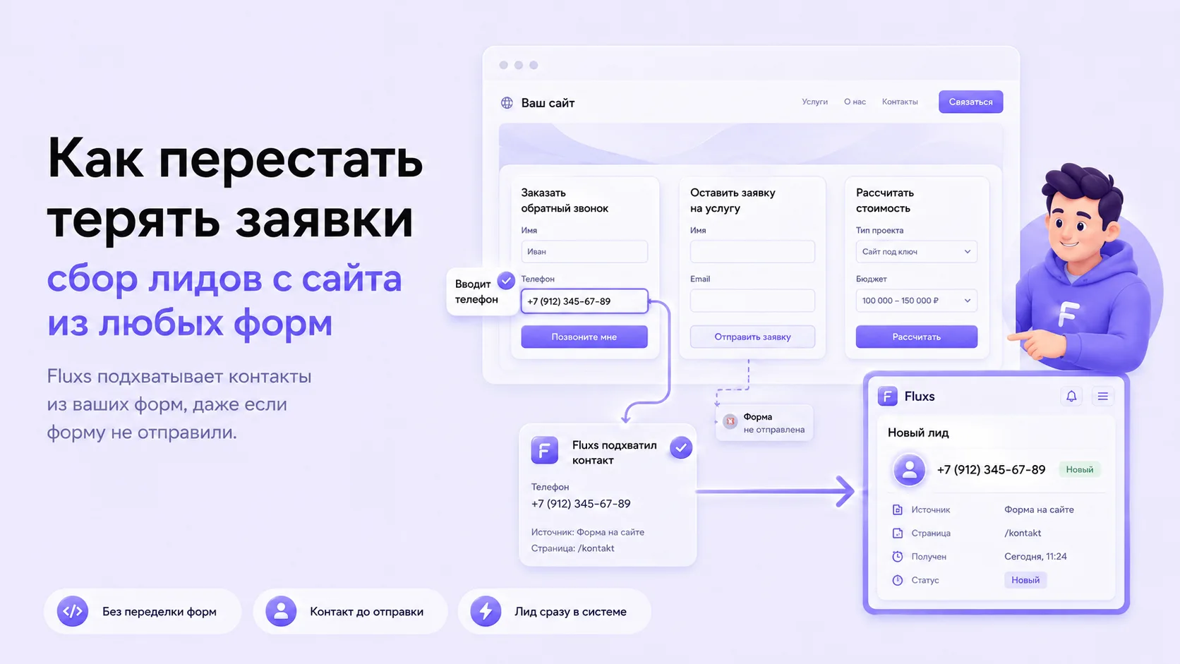 Сколько человек вчера начали заполнять форму на вашем сайте — и не дожали?