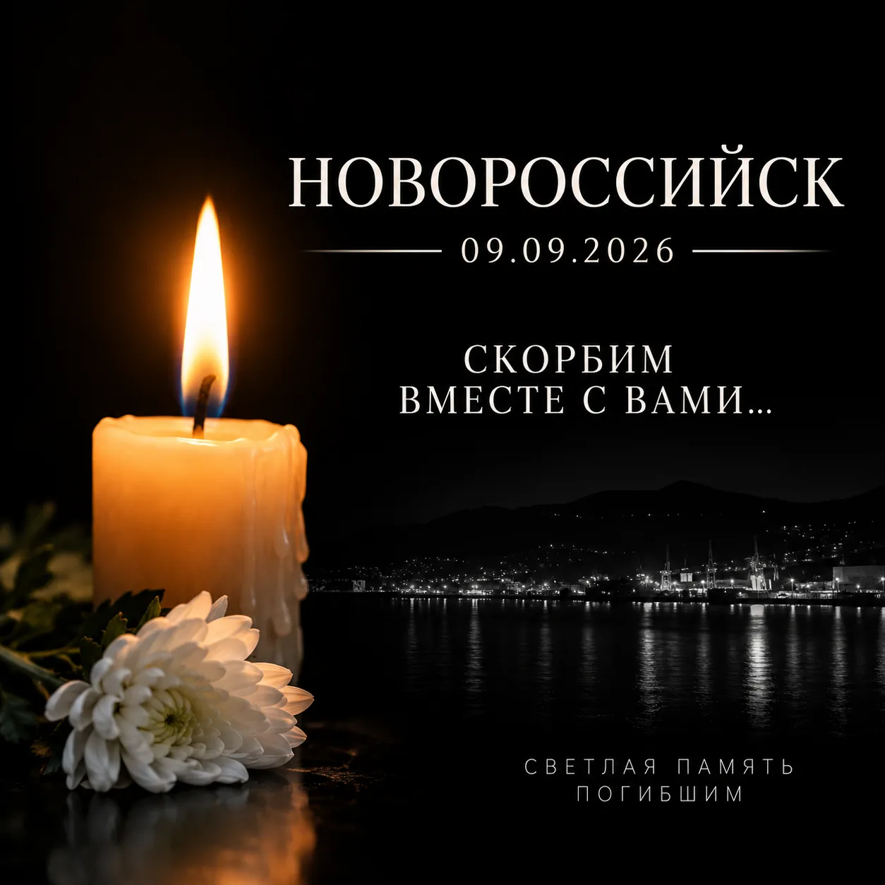 🕯 Сегодня Новороссийск скорбит.