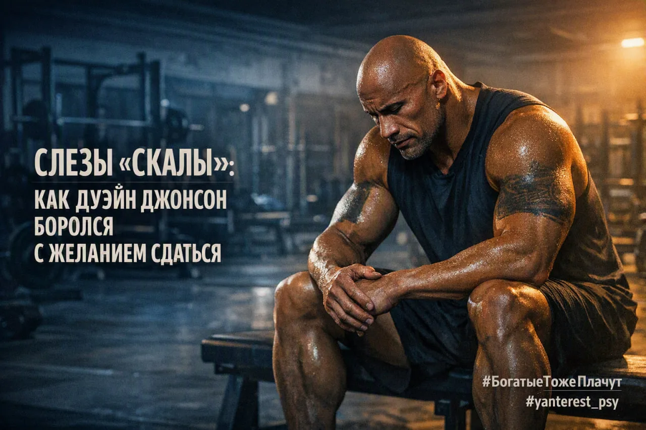 Принято считать, что сильные люди не плачут. Ну-ну. Двухметровый гигант Дуэйн «Скала» Д...