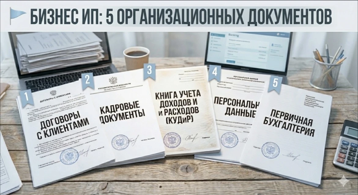 ⚡️ ТОП-5 документов, из-за отсутствия которых ИП может влететь на штрафы