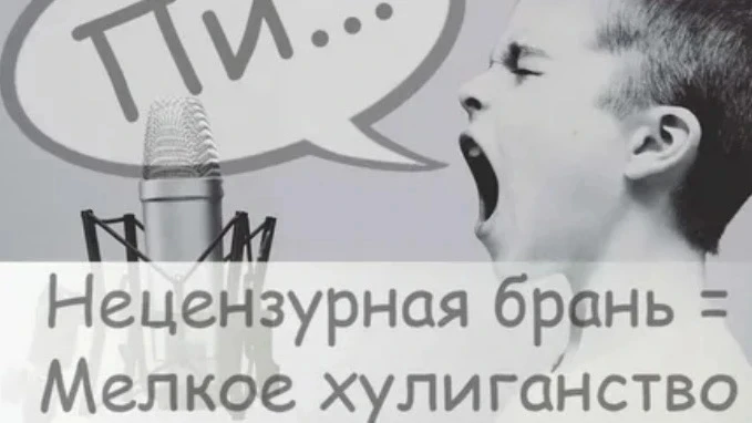 «Нецензурная брань в общественном месте расценивается законом и нормами морали как проя...