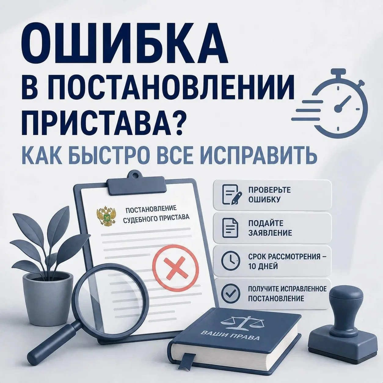 📝 Ошибка в постановлении пристава? Как быстро всё исправить