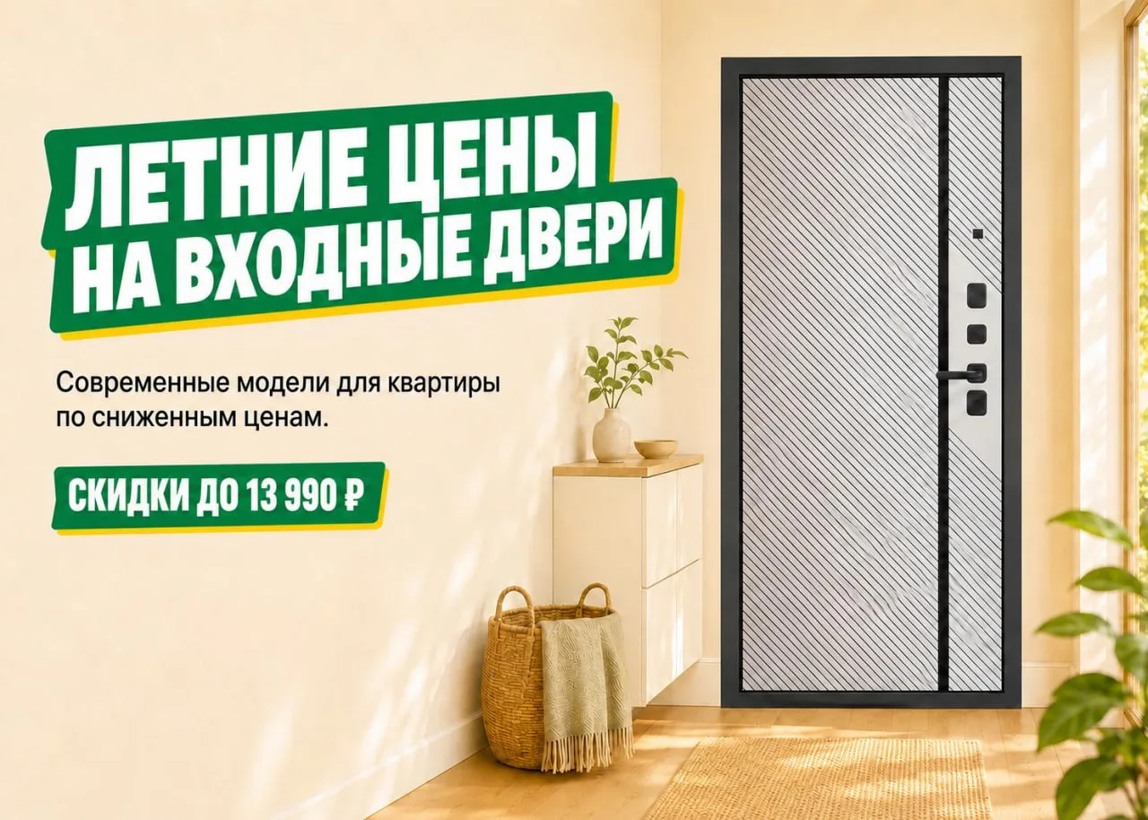 🚪 Входные двери по летним ценам