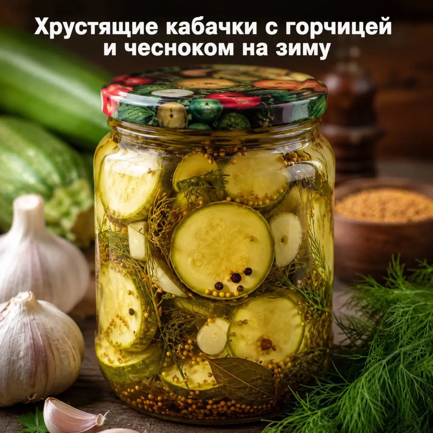 🥒 Хрустящие кабачки с горчицей и чесноком на зиму — пикантные, ароматные и совсем не к...