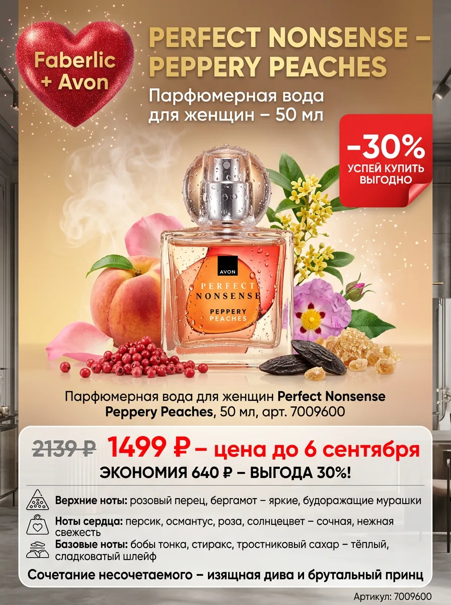 🍑✨ PERFECT NONSENSE – PEPPERY PEACHES! СОЧЕТАНИЕ НЕСОЧЕТАЕМОГО В ОДНОМ ФЛАКОНЕ!
