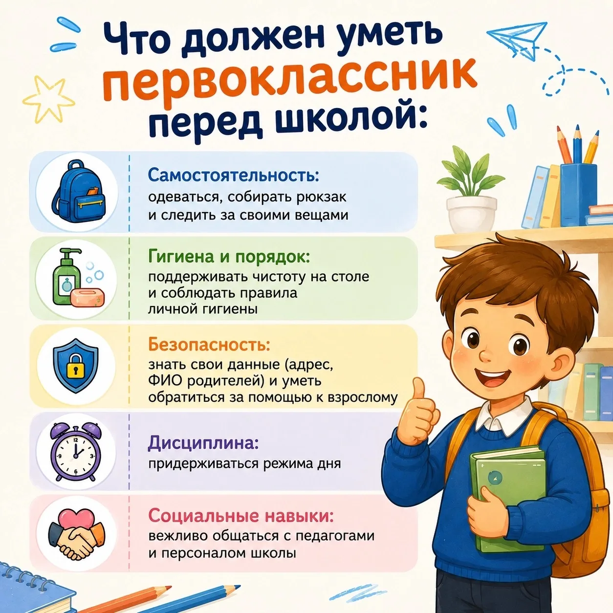 Скоро в школу: чему научить ребенка, кроме букв и цифр?