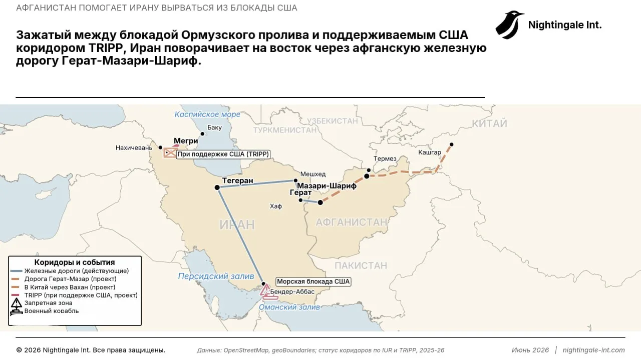 АФГАНИСТАН ПОМОГАЕТ ИРАНУ ОБОЙТИ АМЕРИКАНСКУЮ БЛОКАДУ

Война 2026 года привела к морской блокаде ира