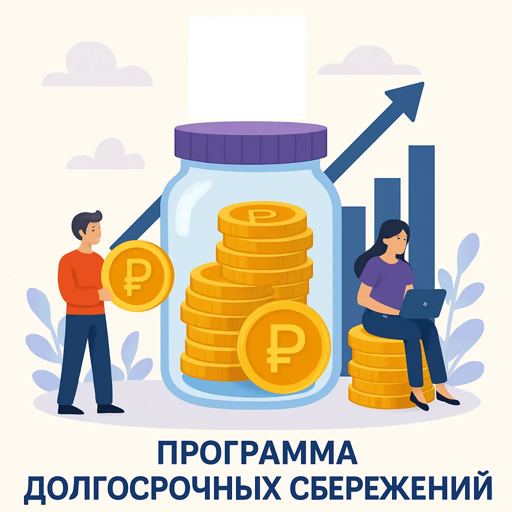 С 1 января 2024 г. в России работает программа долгосрочных сбережений. С её помощью вы...